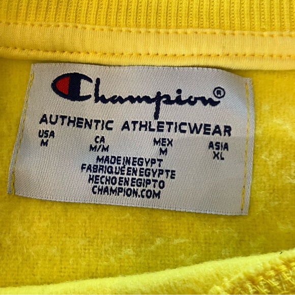 NWT Womens Medium Limited Edition Champion Yellow Pac-man XSweatshirt 80s Retro - Picture 2 of 11